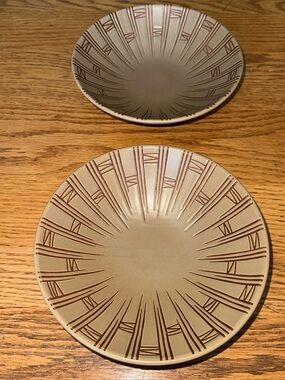 Set Of 2 Pfaltzgraff  Matika Granite 7.25" Tan Soup Cereal Bowls